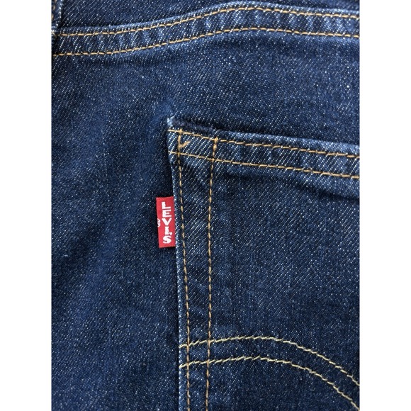 Levis Premium LOT 511 Jeans Mens 34x34 Blue Dark Wash Stretch Slim Straight Fit - Picture 5 of 12